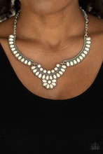 Load image into Gallery viewer, Omega Oasis - White Stone Necklace Paparazzi Accessories