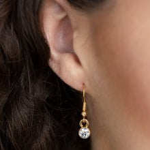 Load image into Gallery viewer, Five Star Starlet Gold Necklace Paparazzi Accessories