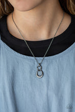 Load image into Gallery viewer, Rockefeller Royal Black Rhinestone Necklace Paparazzi Accessories