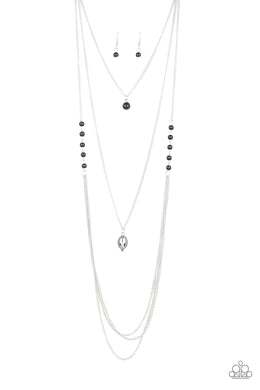 The Pony Express - Black Necklace Paparazzi Accessories