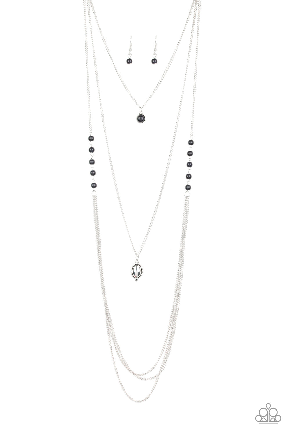 The Pony Express - Black Necklace Paparazzi Accessories