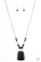 Load image into Gallery viewer, Sandstone Oasis - Black Stone Necklace Paparazzi Accessories