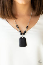 Load image into Gallery viewer, Sandstone Oasis - Black Stone Necklace Paparazzi Accessories