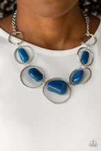 Load image into Gallery viewer, Travel Log Blue Necklace Paparazzi Accessories