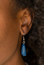 Load image into Gallery viewer, Travel Log Blue Necklace Paparazzi Accessories