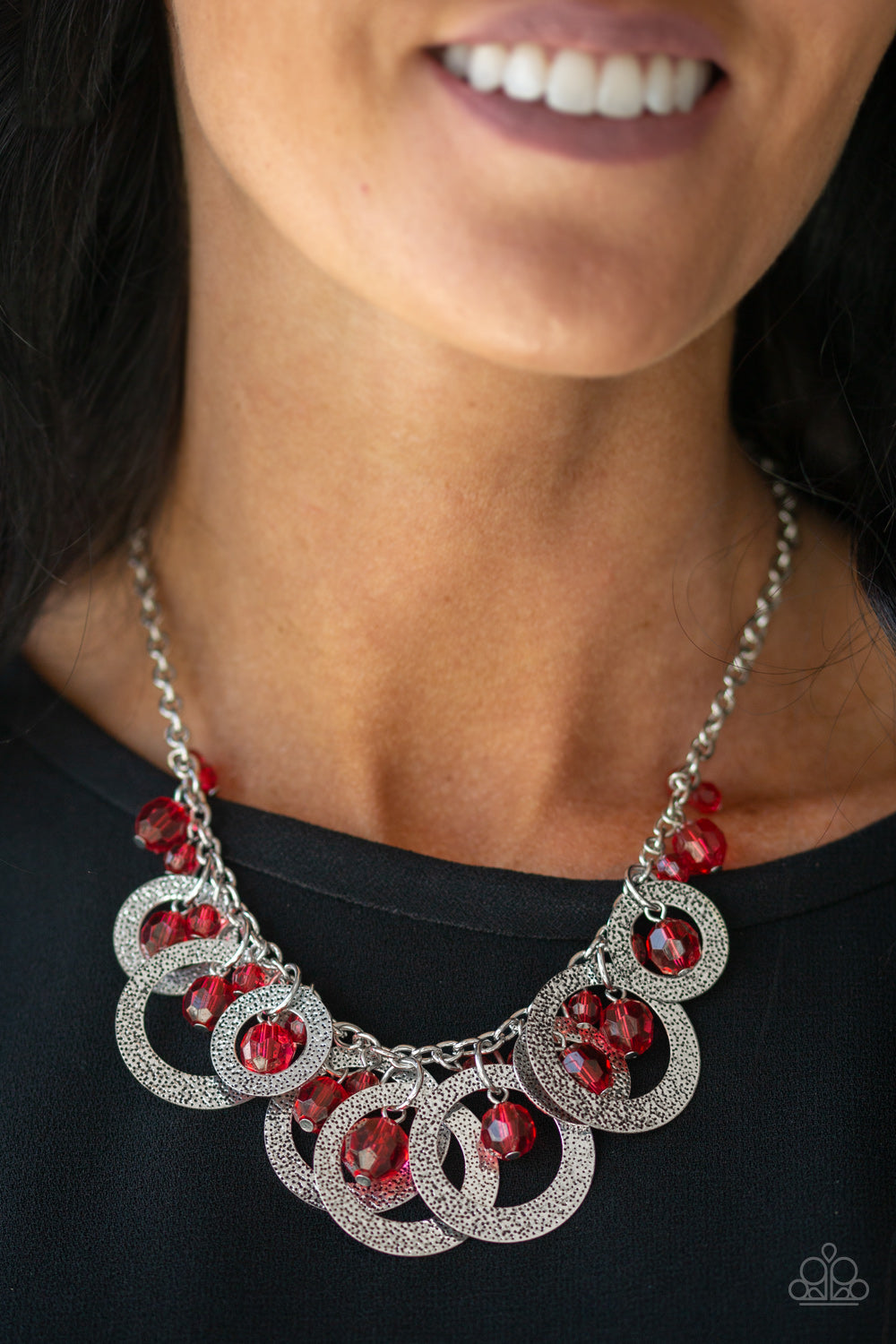 Turn It Up - Red Necklace Paparazzi Accessories