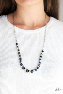 Stratosphere Sparkle - Blue Necklace Paparazzi Accessories
