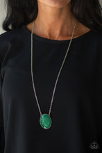 Load image into Gallery viewer, Intensely Illuminated Green Necklace Paparazzi Accessories
