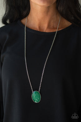 Intensely Illuminated Green Necklace Paparazzi Accessories