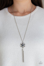 Load image into Gallery viewer, Fine Florals - Blue Necklace Paparazzi Accessories