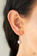 Load image into Gallery viewer, Fine Florals - Silver Pearl Rhinestone Necklace Paparazzi Accessories
