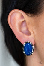 Load image into Gallery viewer, Shiny Sediment Blue Earring Paparazzi Accessories
