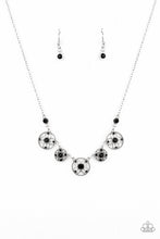 Load image into Gallery viewer, Floral Florescence Black Necklace Paparazzi Accessories