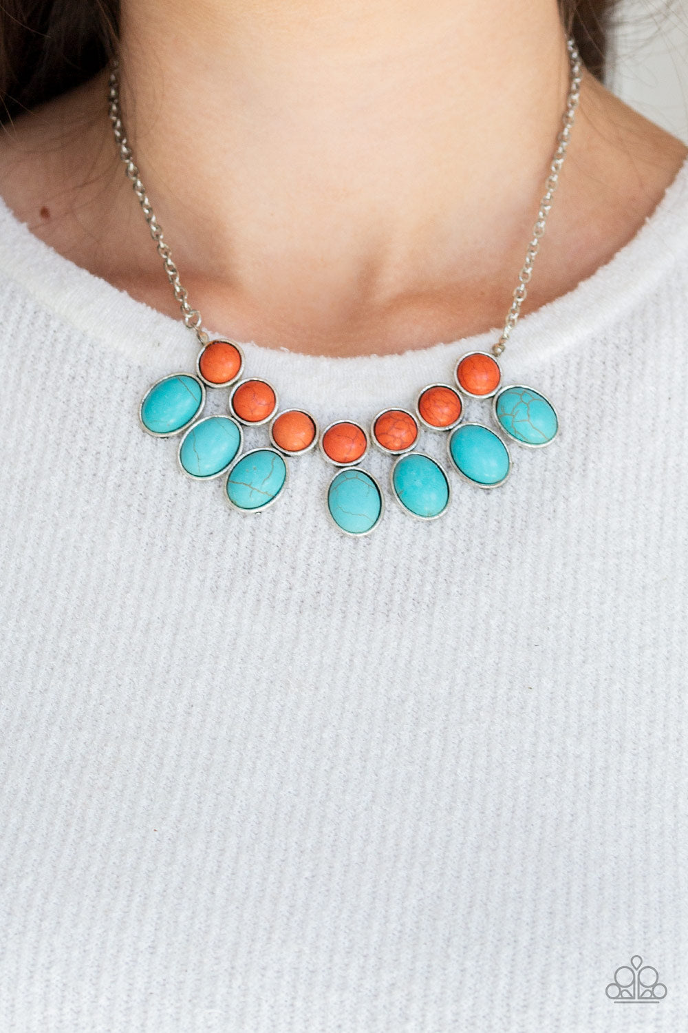 Environmental Impact - Blue Stone Necklace Paparazzi Accessories