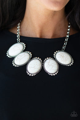 Prairie Goddess White Stone Necklace Paparazzi Accessories