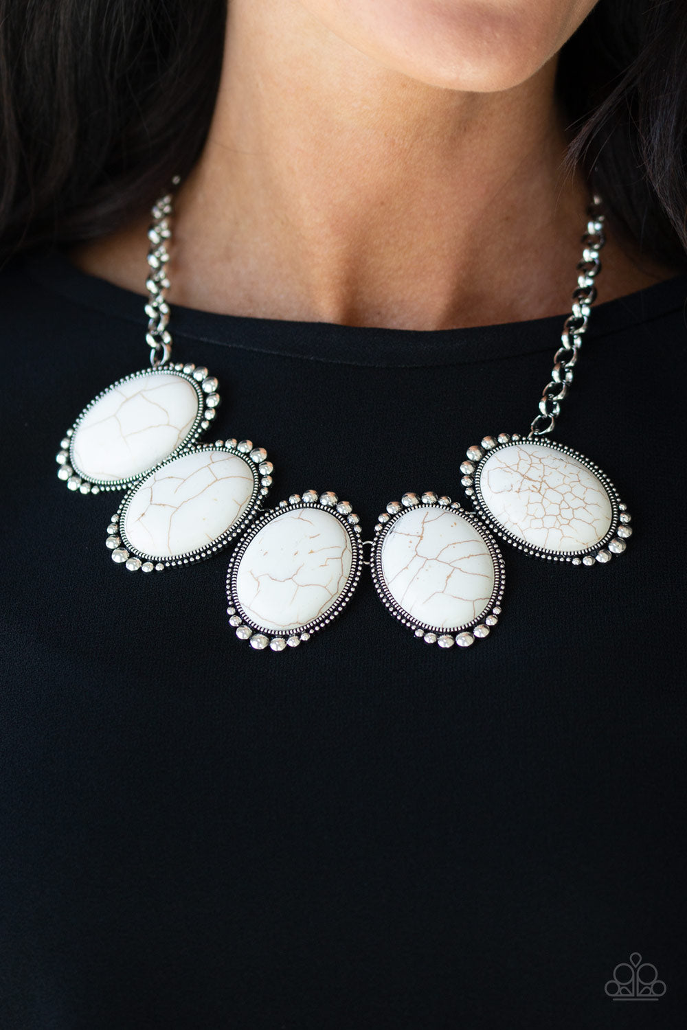 Prairie Goddess White Stone Necklace Paparazzi Accessories