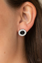 Load image into Gallery viewer, Floral Glow Black Earring Paparazzi Accessories