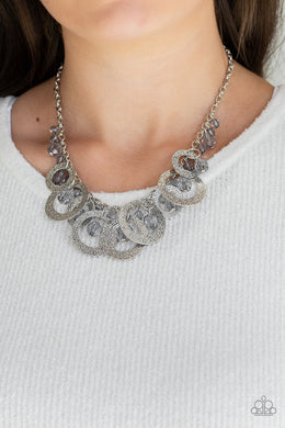 Turn It Up - Silver Necklace Paparazzi Accessories