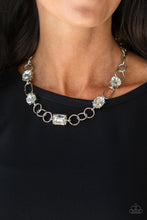 Load image into Gallery viewer, Urban District - White Rhinestone Necklace Paparazzi Accessories