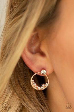 Rich Blitz Copper Jacket Earrings Paparazzi Accessories