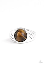 Load image into Gallery viewer, Play It Cool - Brown Ring Paparazzi Accessories
