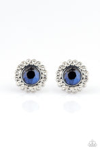 Load image into Gallery viewer, Floral Glow Blue Earrings Paparazzi Accessories