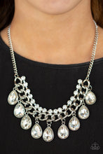 Load image into Gallery viewer, All Toget-Heir Now White Rhinestone Necklace Paparazzi Accessories