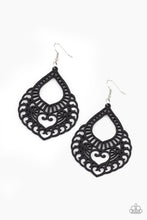 Load image into Gallery viewer, If You WOOD Be So Kind - Black Wood Earrings Paparazzi Accessories