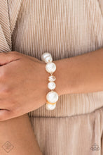 Load image into Gallery viewer, Glamour Gamble Gold Pearl Bracelet Paparazzi Accessories