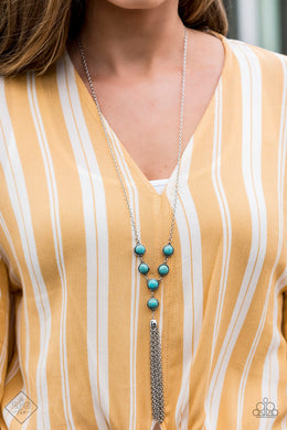 Rural Heiress Blue Necklace Paparazzi Accessories