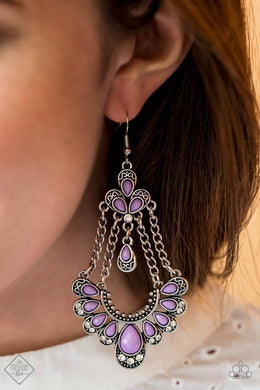 Unique Chic Purple Earrings Paparazzi Accessories