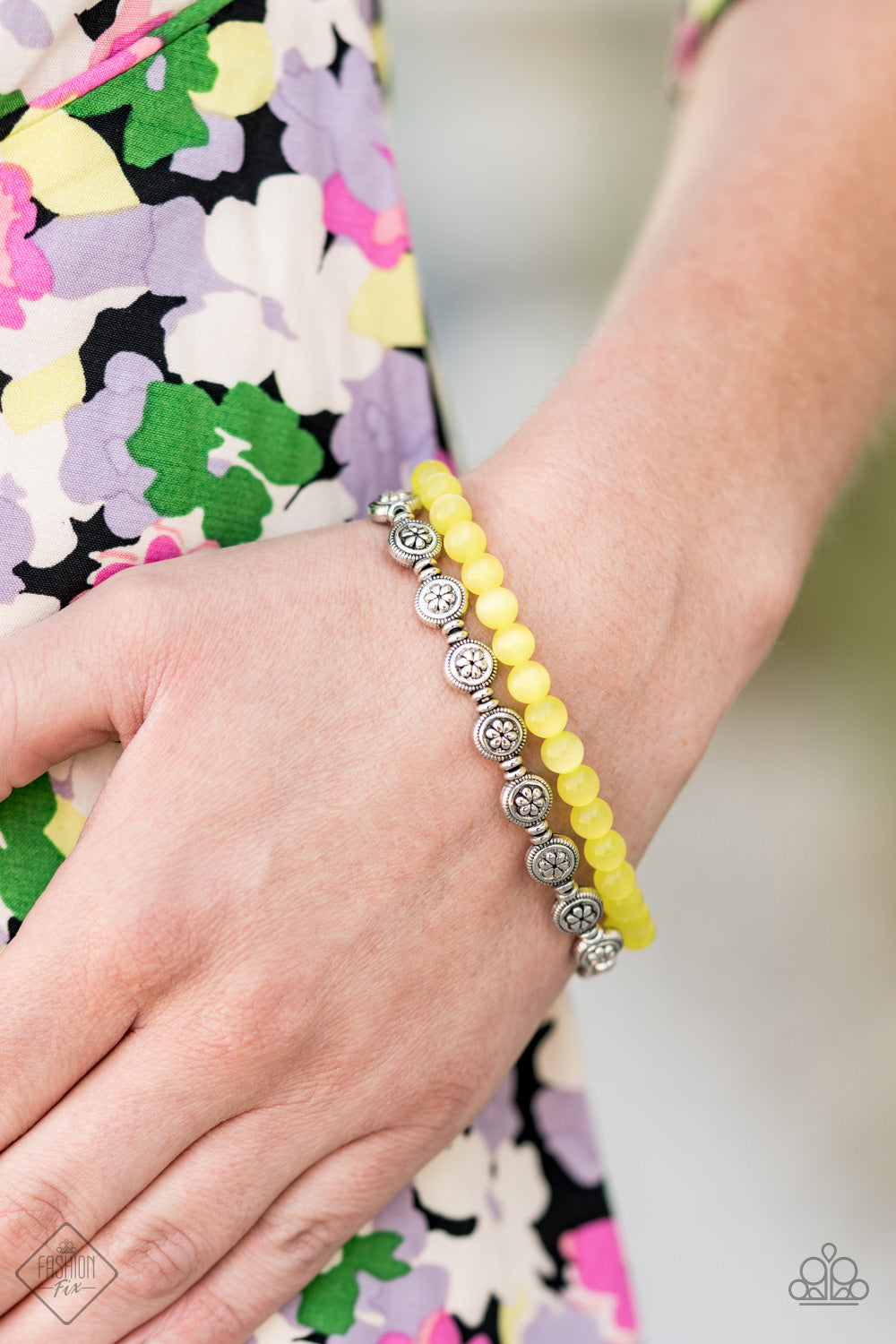Dewy Dandelions Yellow Bracelet Paparazzi Accessories