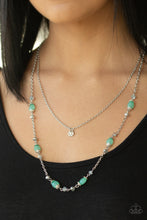 Load image into Gallery viewer, Irresistibly Iridescent Green Necklace Paparazzi Accessories
