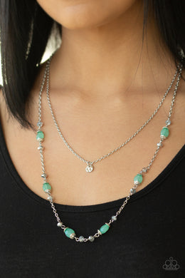 Irresistibly Iridescent Green Necklace Paparazzi Accessories