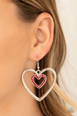 Heart Candy Couture Red Earring Paparazzi Accessories