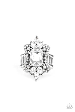 Things That Go Boom White Ring Paparazzi Accessories