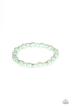 Load image into Gallery viewer, Powder and Pearls Green Pearl Stretchy Bracelet Paparazzi Accessories