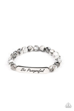 Load image into Gallery viewer, Be Prayerful Black Stone Stretchy Bracelet Paparazzi Accessories