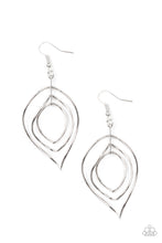 Load image into Gallery viewer, Asymmetrical Allure Silver Earring Paparazzi Accessories