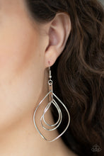 Load image into Gallery viewer, Asymmetrical Allure Silver Earring Paparazzi Accessories
