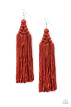 Load image into Gallery viewer, Magic Carpet Ride Brown Earring Paparazzi Accessories
