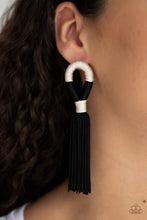 Load image into Gallery viewer, Moroccan Mambo Black Earring Paparazzi Accessories
