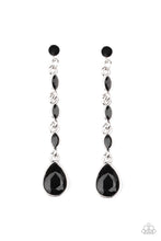 Load image into Gallery viewer, Must Love Diamonds Black Earrings Paparazzi Accessories