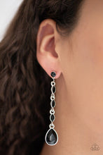 Load image into Gallery viewer, Must Love Diamonds Black Earrings Paparazzi Accessories