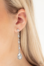 Load image into Gallery viewer, Must Love Diamonds White Earring Paparazzi Accessories