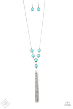 Load image into Gallery viewer, Rural Heiress Blue Necklace Paparazzi Accessories