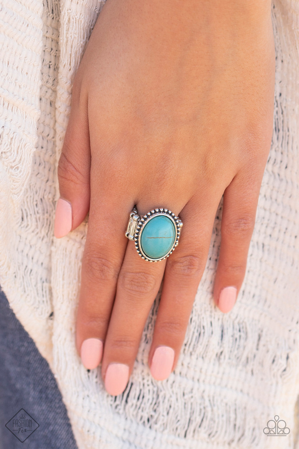 Bountiful Deserts Blue Ring Paparazzi Accessories