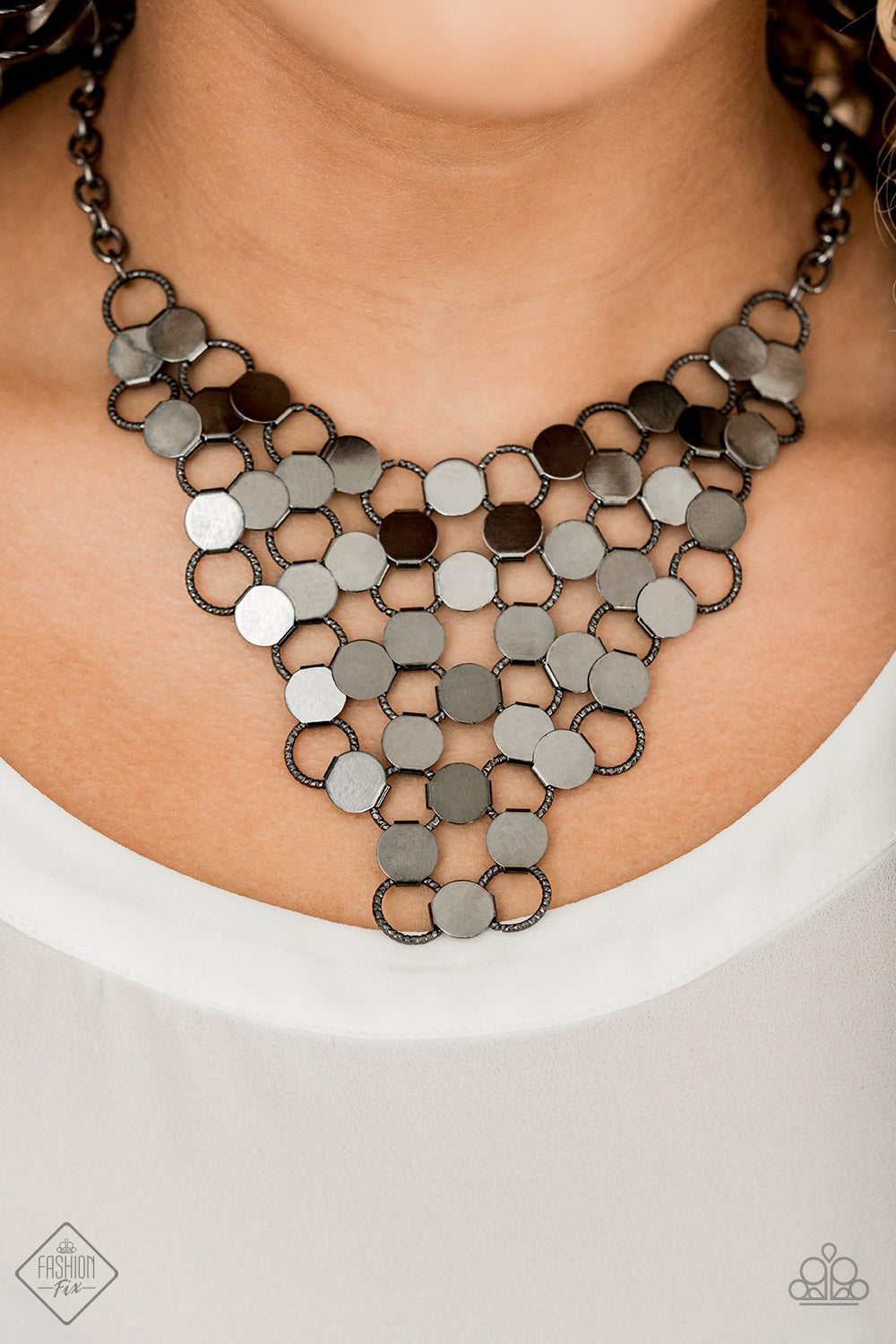 Net Result Gunmetal Necklace Paparazzi Accessories