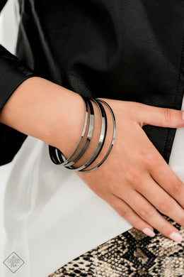 Ensnared Gunmetal Bangle Bracelet Paparazzi Accessories