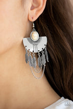 Load image into Gallery viewer, Sure Thing Chief White Earring Paparazzi Accessories